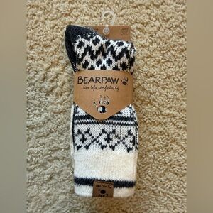 BearPaw Nordic Black and White 3-packs of socks